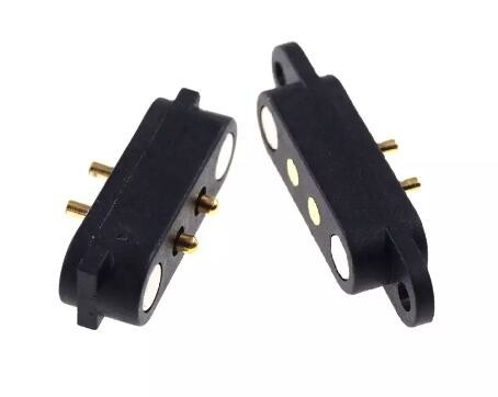 4p مغناطيسي POGO وصلة دبوس 2A مساحة 2.8mm للشريحة PCB اللحام لوحة الصعود