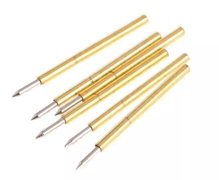 15A 4mm مسبار نحاس POGO دب دب ذهبي مغلف بالتيار العالي