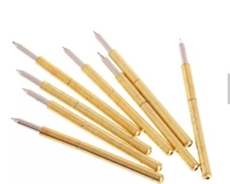 2.0 X 12.1 DIP المغناطيسي Pogo Connector المصفوفة بالذهب المسبارات الاختبارية المحملة بالربيع